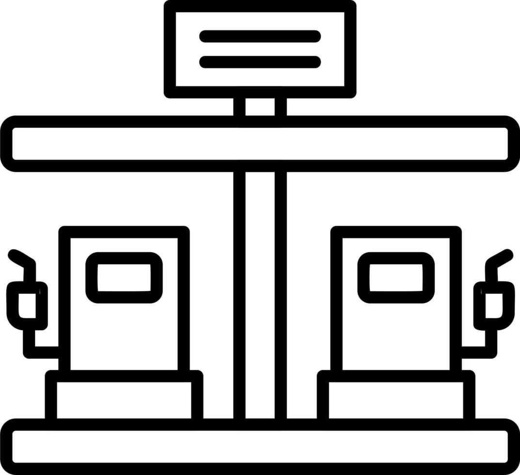 Fuel station vector icon