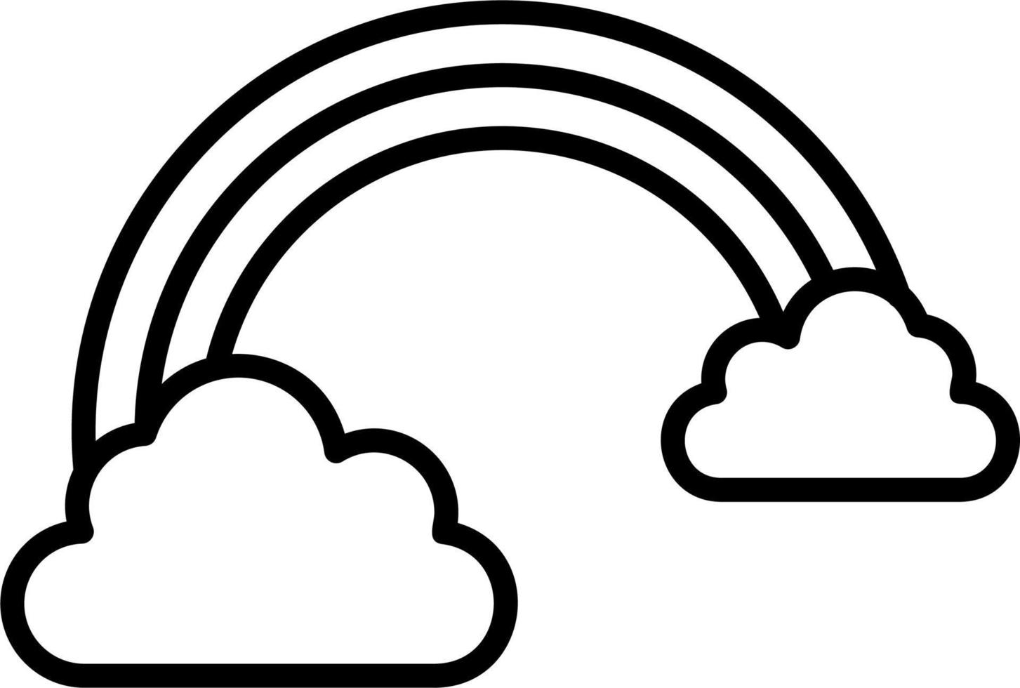 Rainbow vector icon