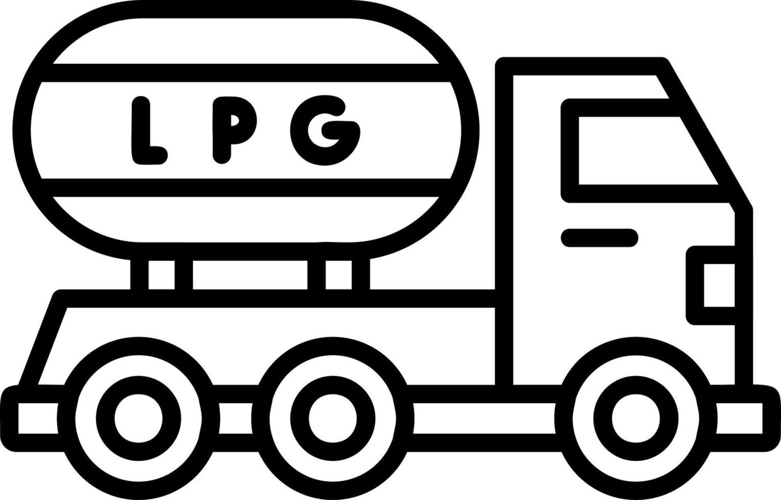 Gas Truck vector icon