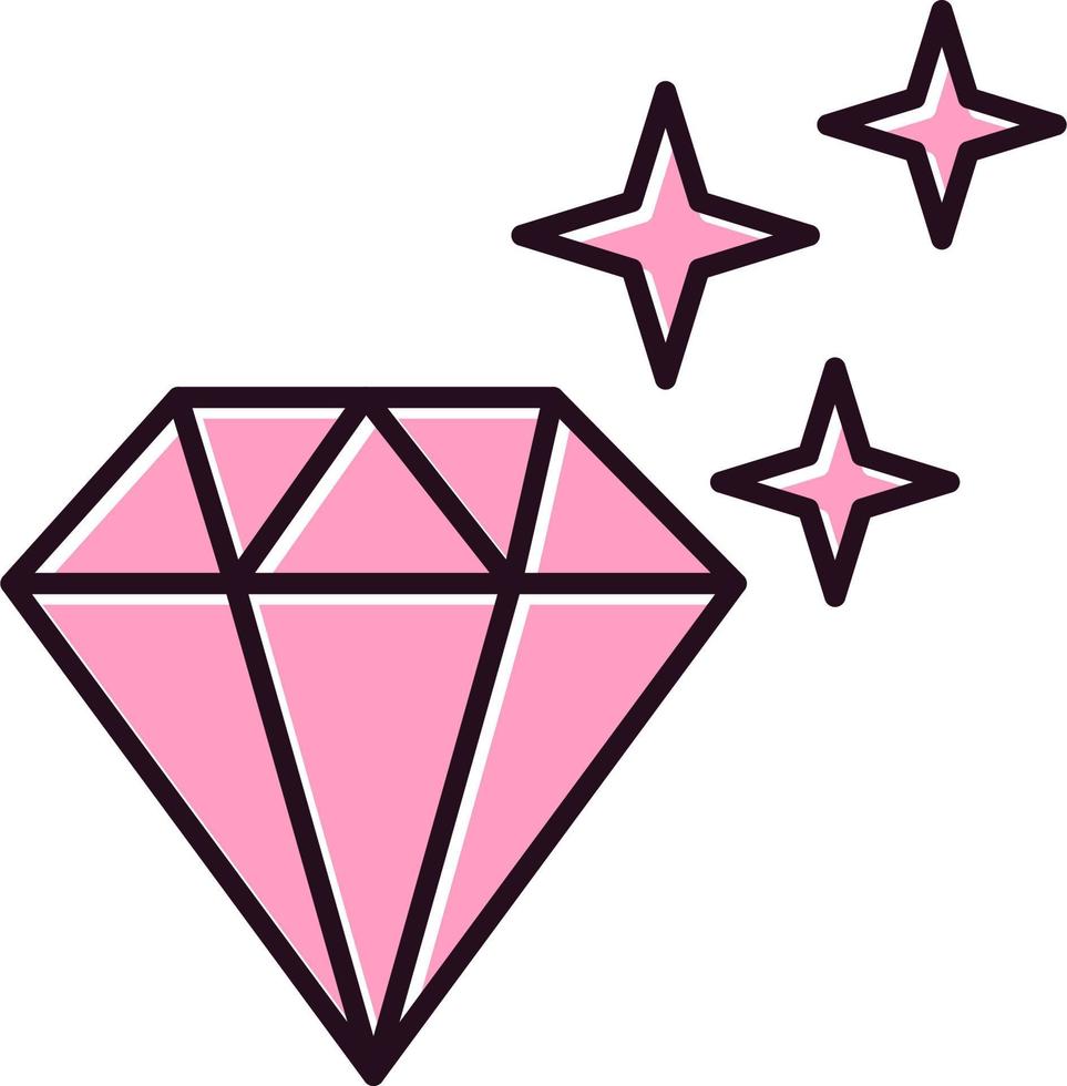 Shiny Diamond vector icon