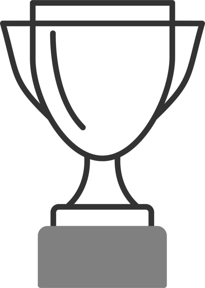 Trophy award vector icon