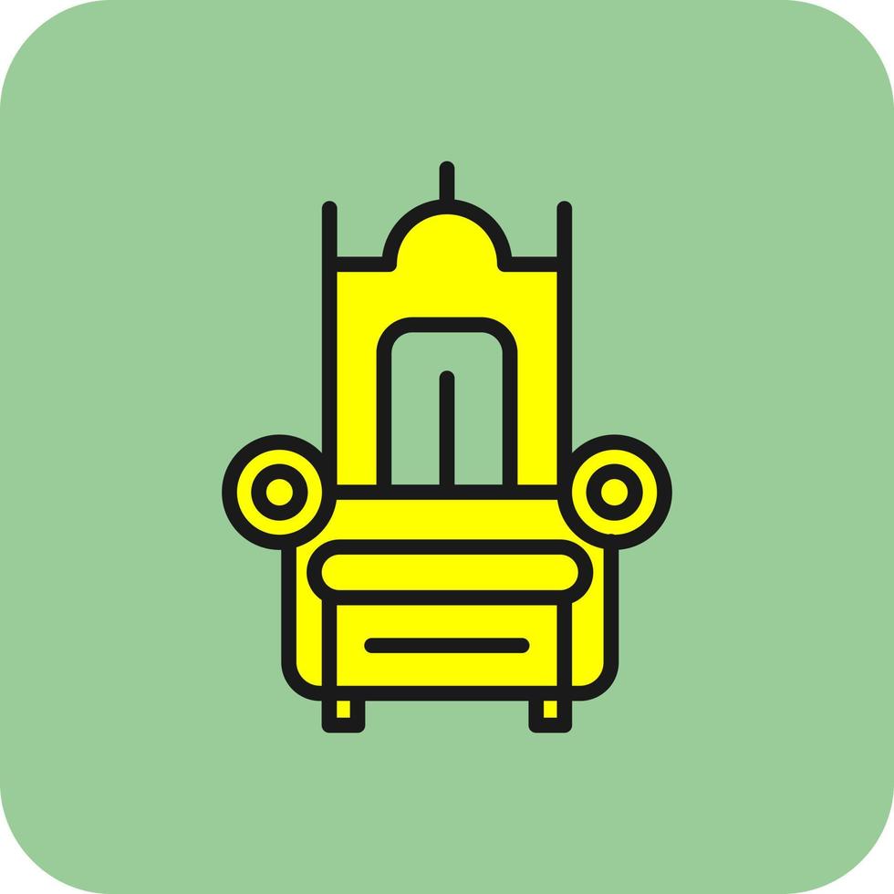 Throne Vector Icon Design