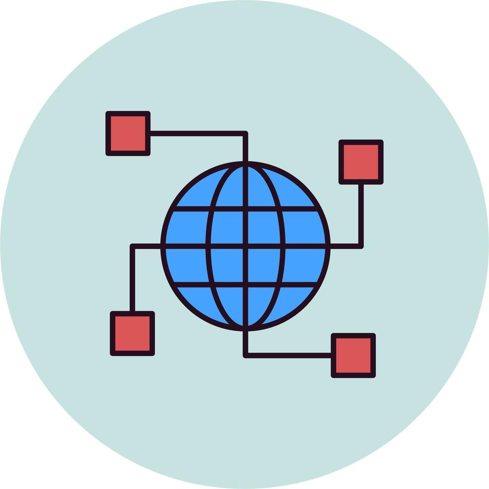 Network concept vector icon