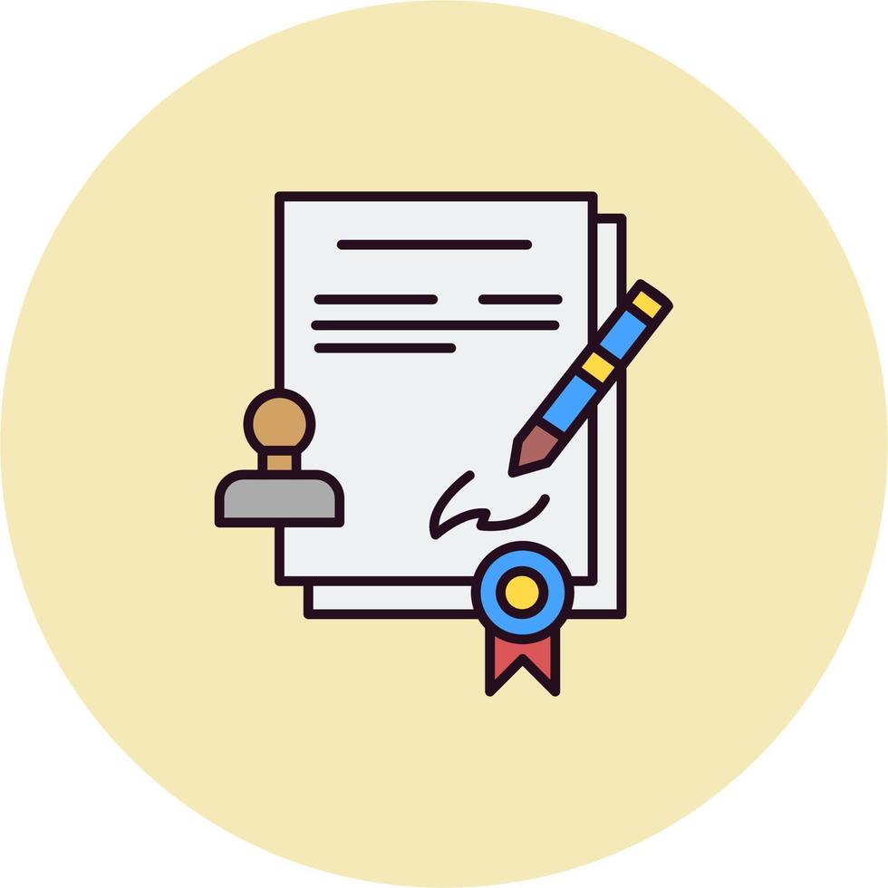 Contract vector icon