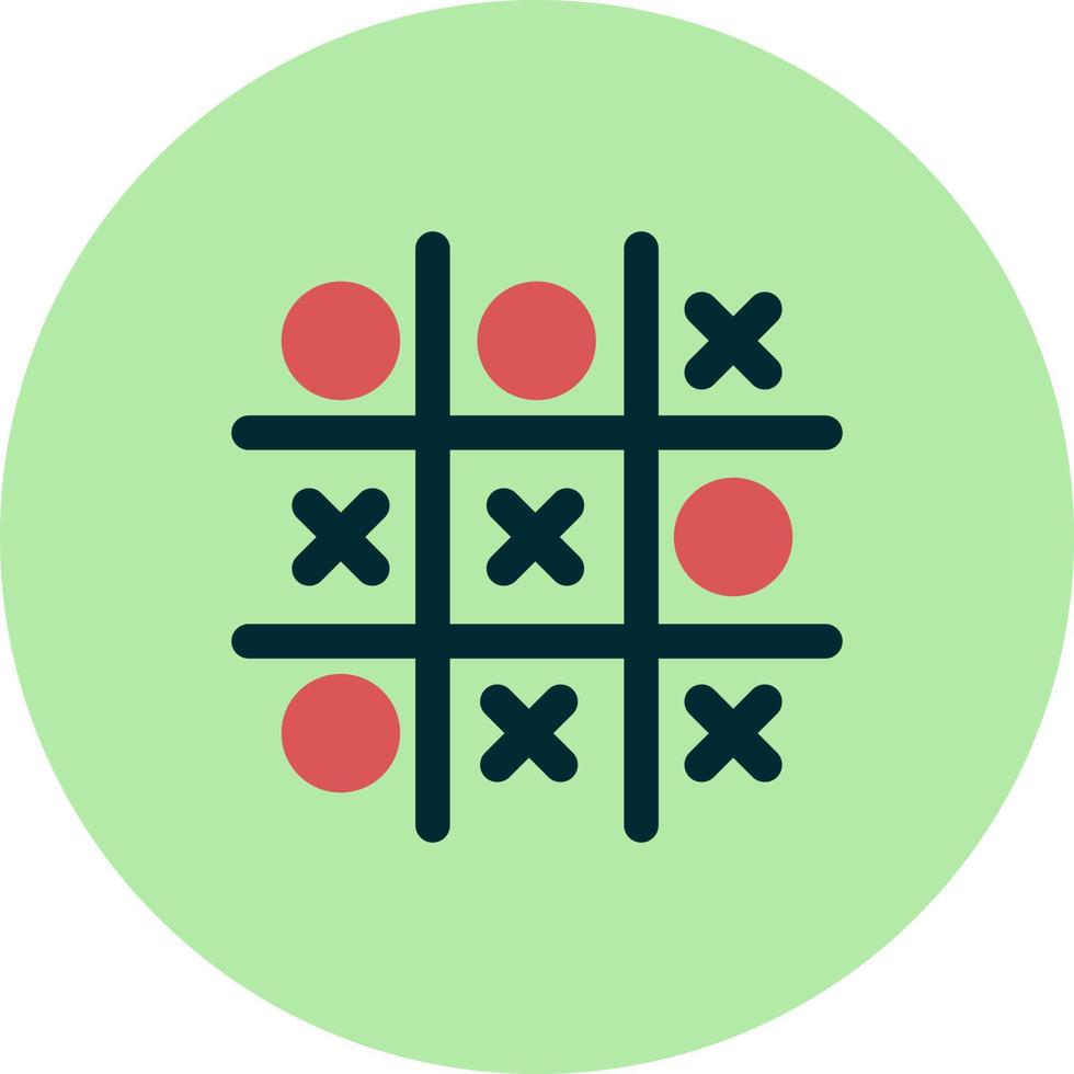 Tic tac toe game vector icon
