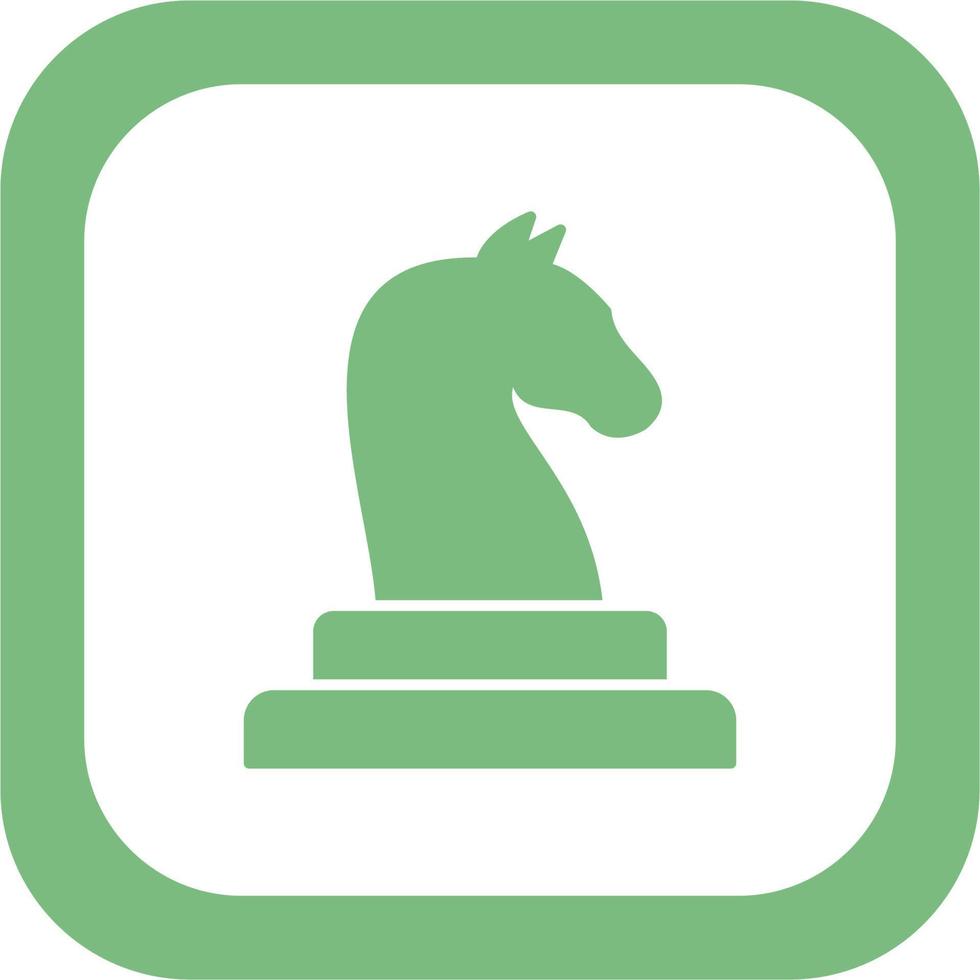 Horse Chess piece vector icon