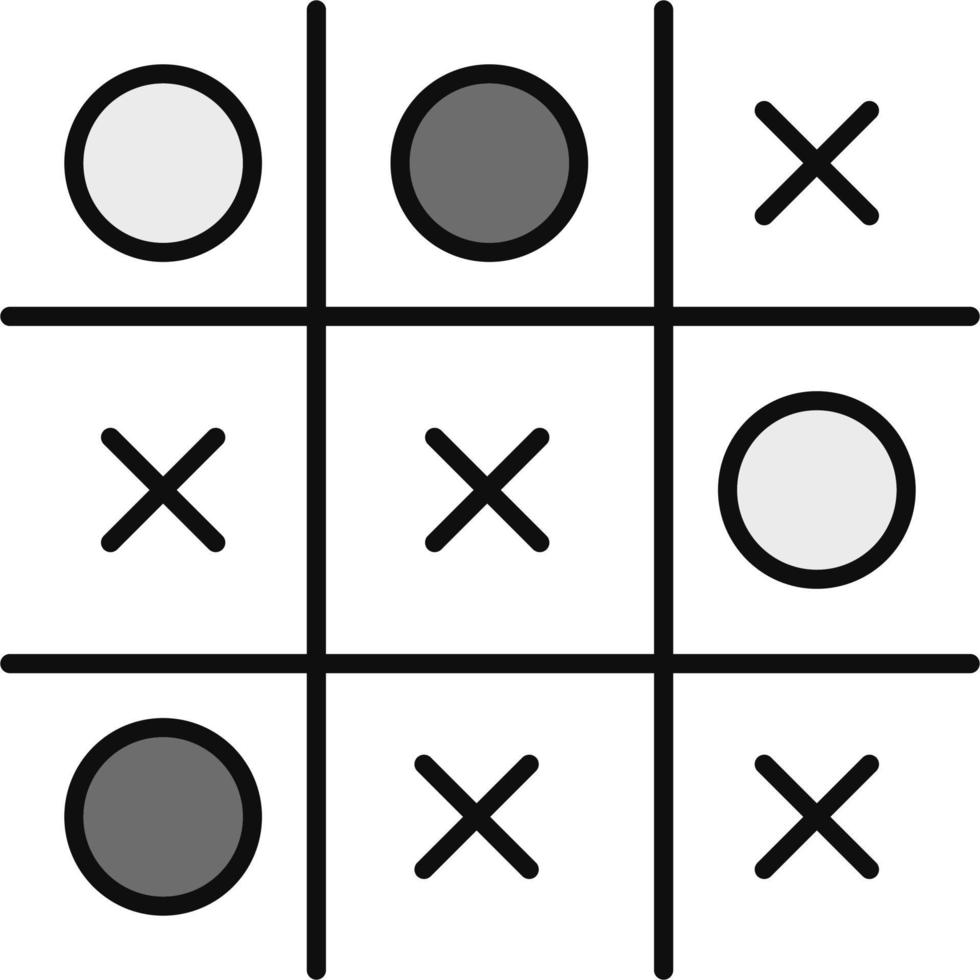 Tic tac toe game vector icon
