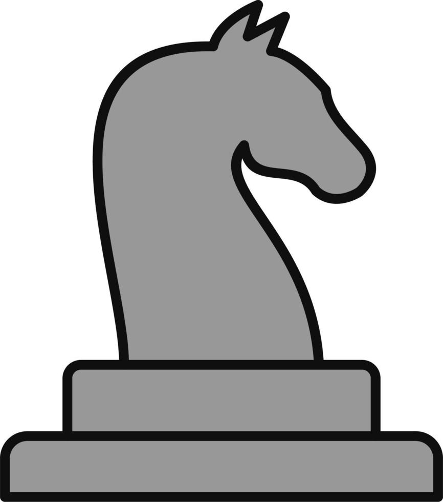 Horse Chess piece vector icon