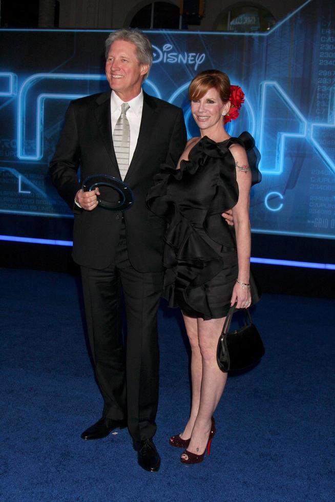 LOS ANGELES  DEC 11  Bruce Boxleitner Melissa Gilbert arrives at the TRON Legacy Premiere at El Capitan Theater on December 11 2010 in Los Angeles CA photo