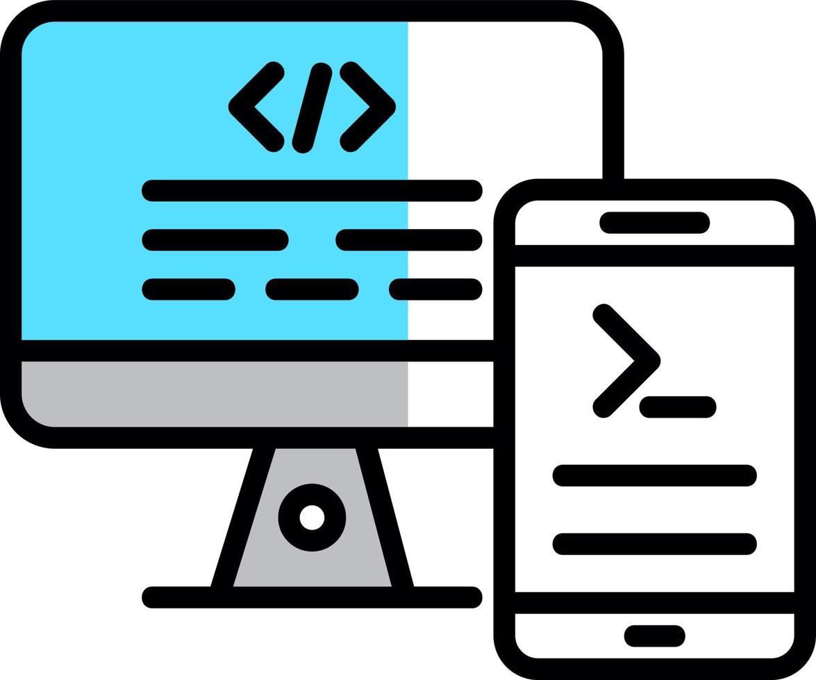 Code Terminal Vector Icon Design