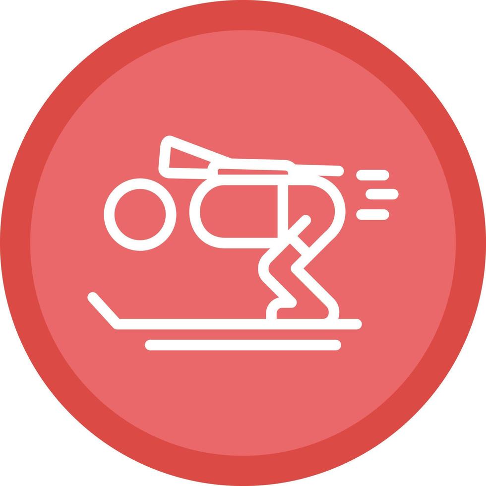 Biathlon Vector Icon Design