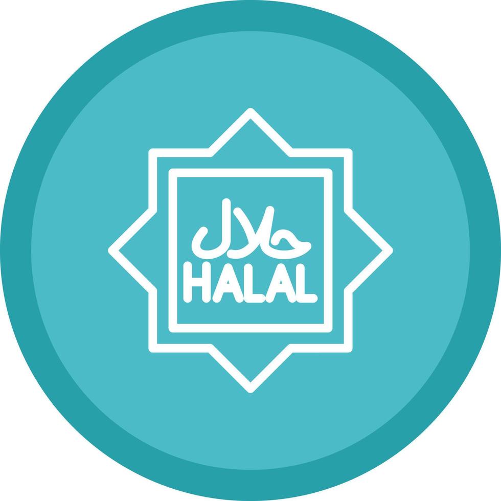 diseño de icono de vector halal