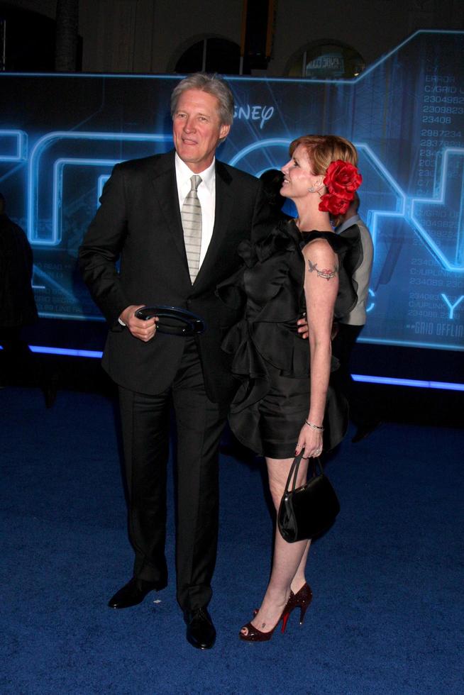 LOS ANGELES  DEC 11  Bruce Boxleitner Melissa Gilbert arrives at the TRON Legacy Premiere at El Capitan Theater on December 11 2010 in Los Angeles CA photo
