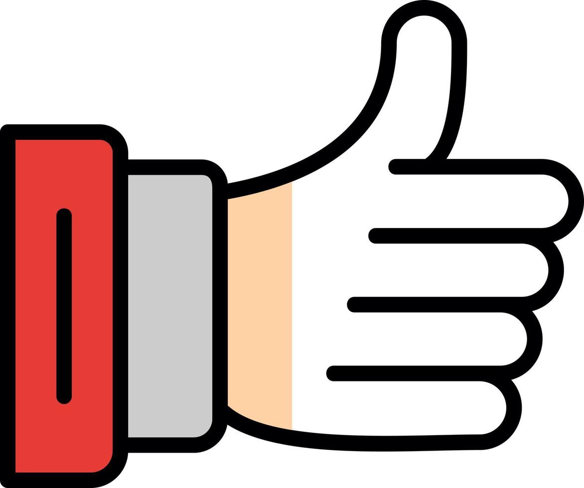 Thumbs Up Vector Icon Design