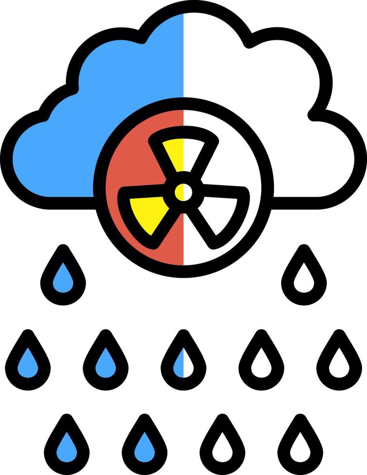 diseño de icono de vector de lluvia ácida