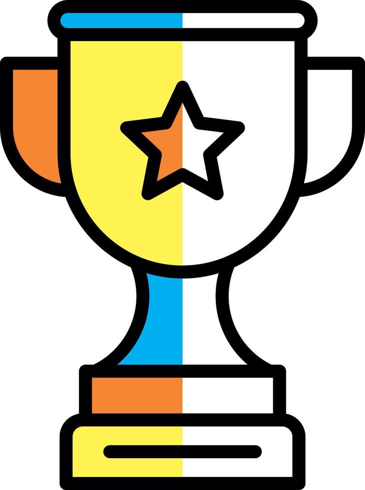 Gold Cup Vector Icon Design