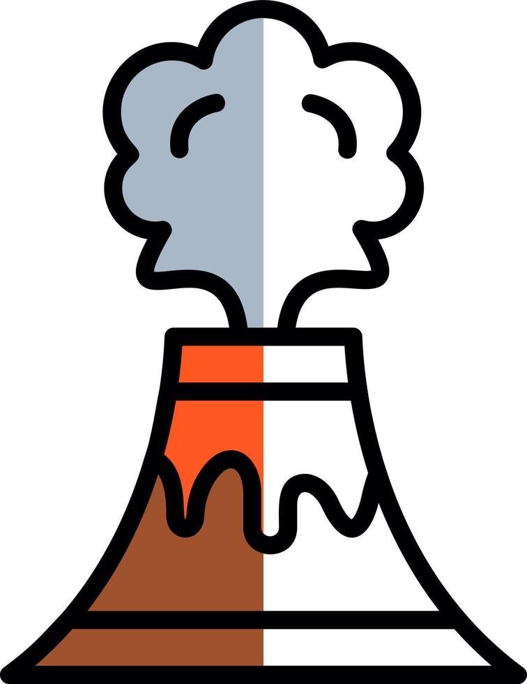 Volcano Vector Icon Design