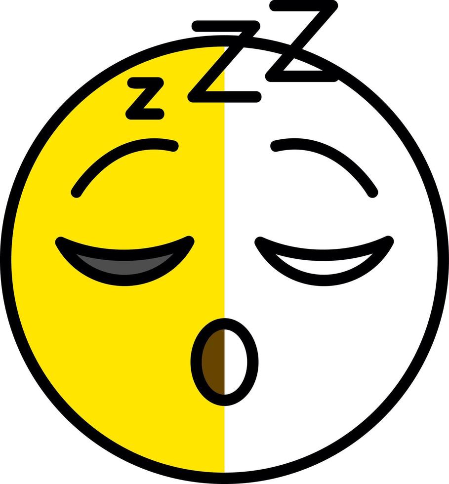 Sleeping Face Vector Icon Design