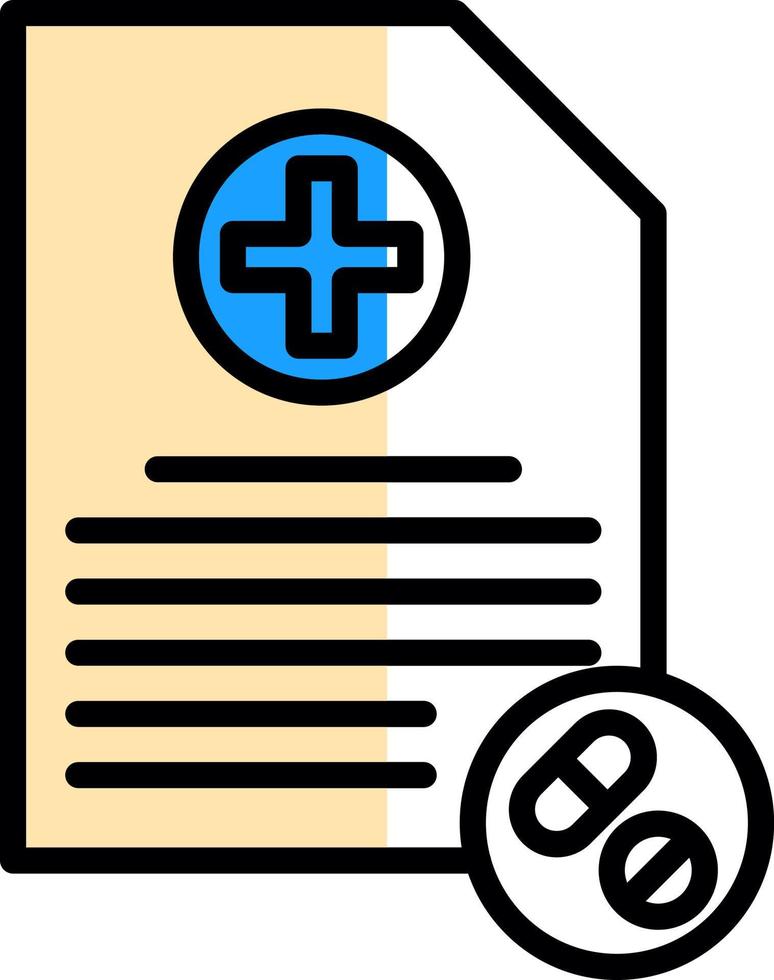 Prescription Vector Icon Design