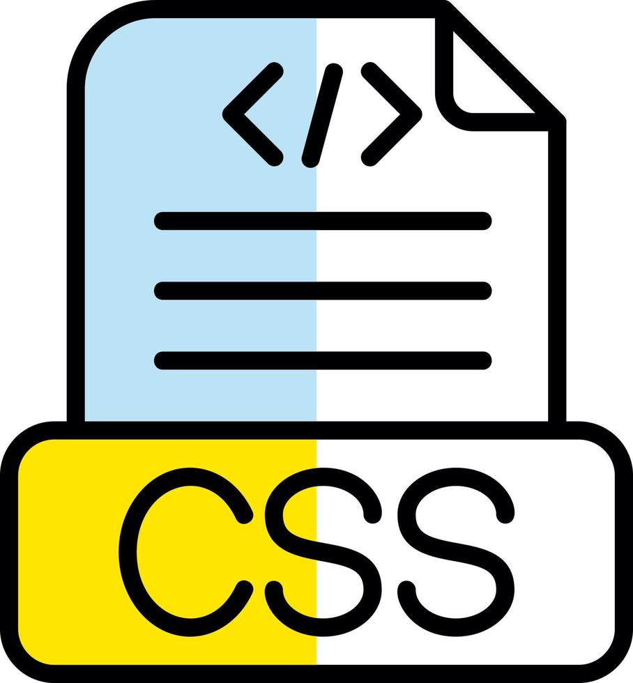 diseño de icono de vector de archivo css