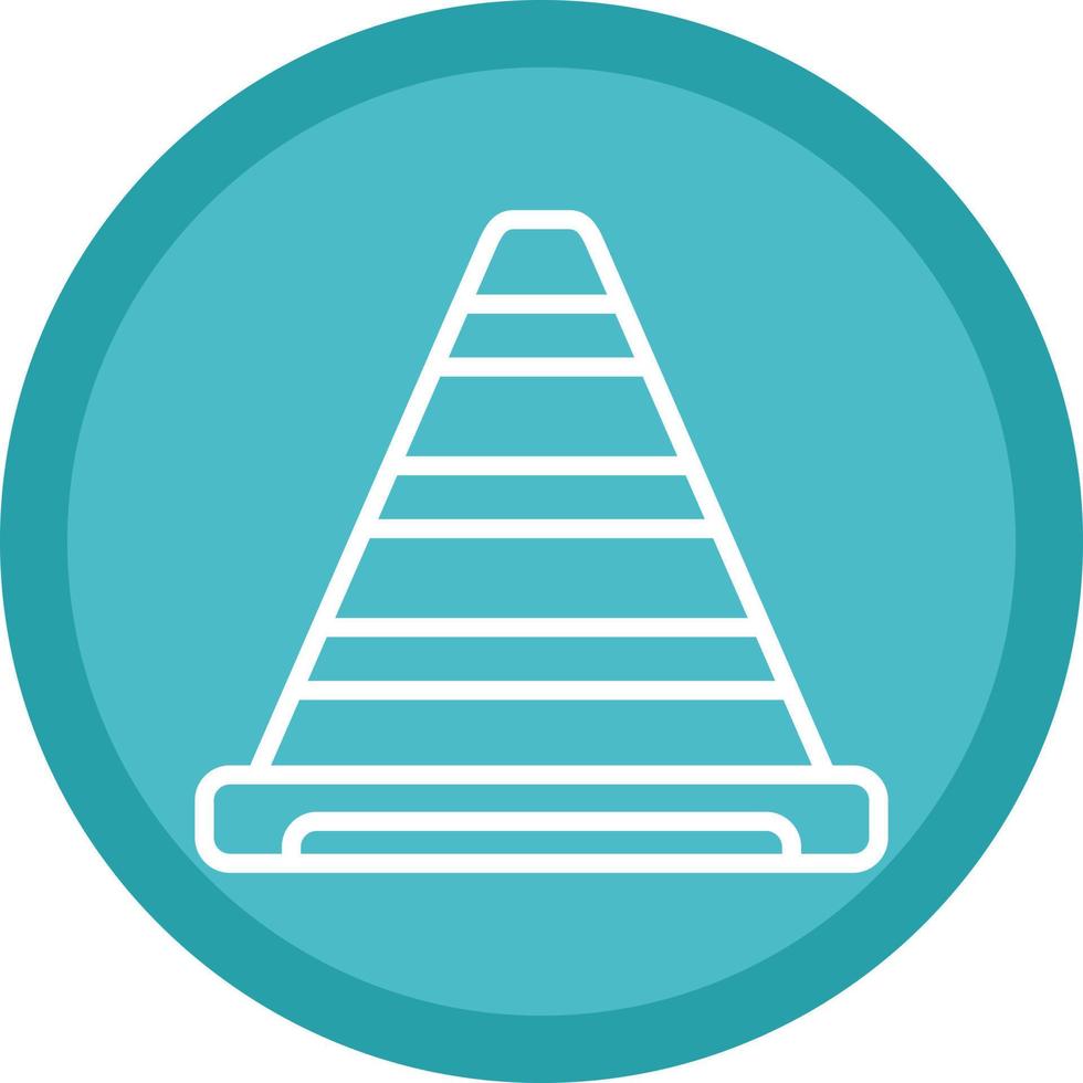 Traffic Cone Vector Icon Design