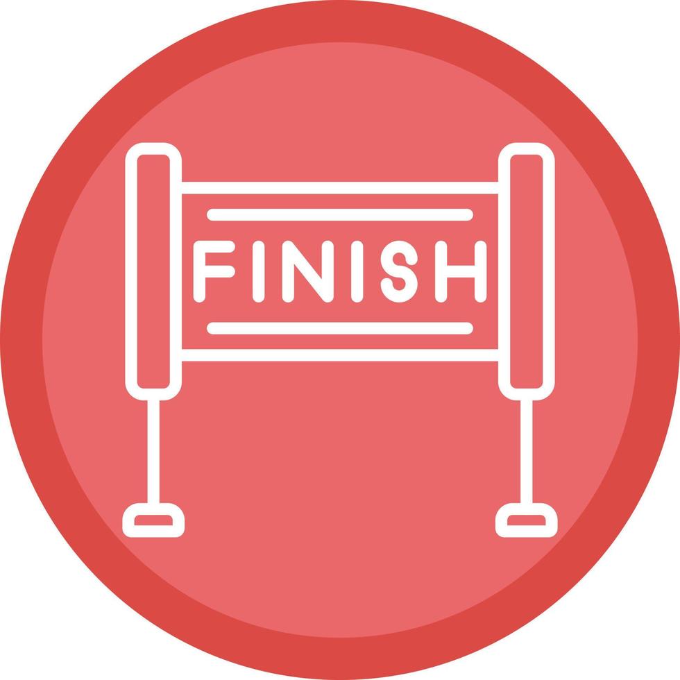 Finish Line Vector Icon Design