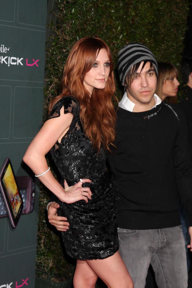 Pete Wentz  Ashlee Simpson Wentz  arriving at the  TMobile Sidekick LX Launch Event at  Paramount Studios inin Los Angeles CA on May 14 2009 2009 photo