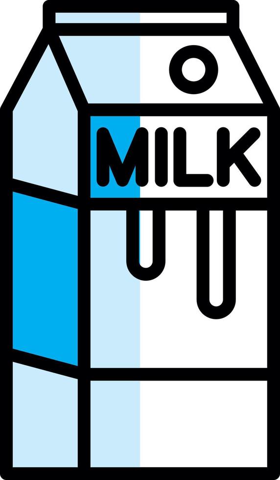 Milk Box Vector Icon Design