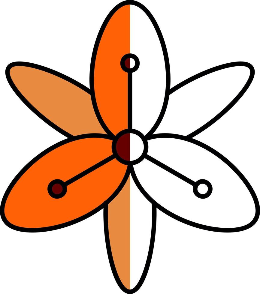 Tiger Lily Vector Icon Design