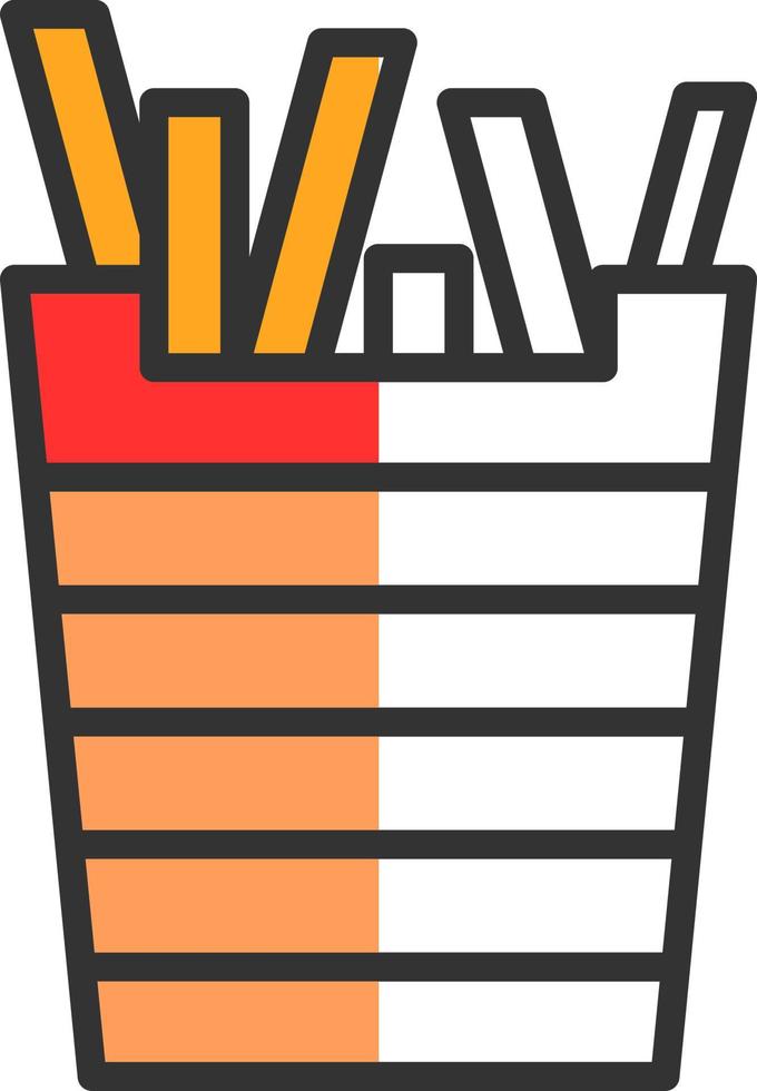 French Fries Vector Icon Design