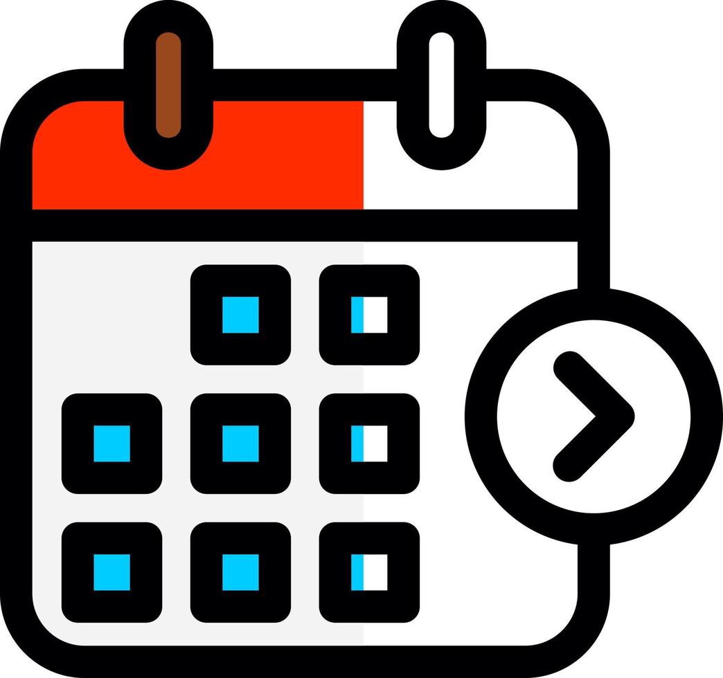 Next Week Vector Icon Design