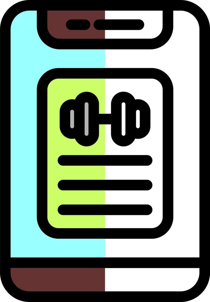 Workout Progress Vector Icon Design