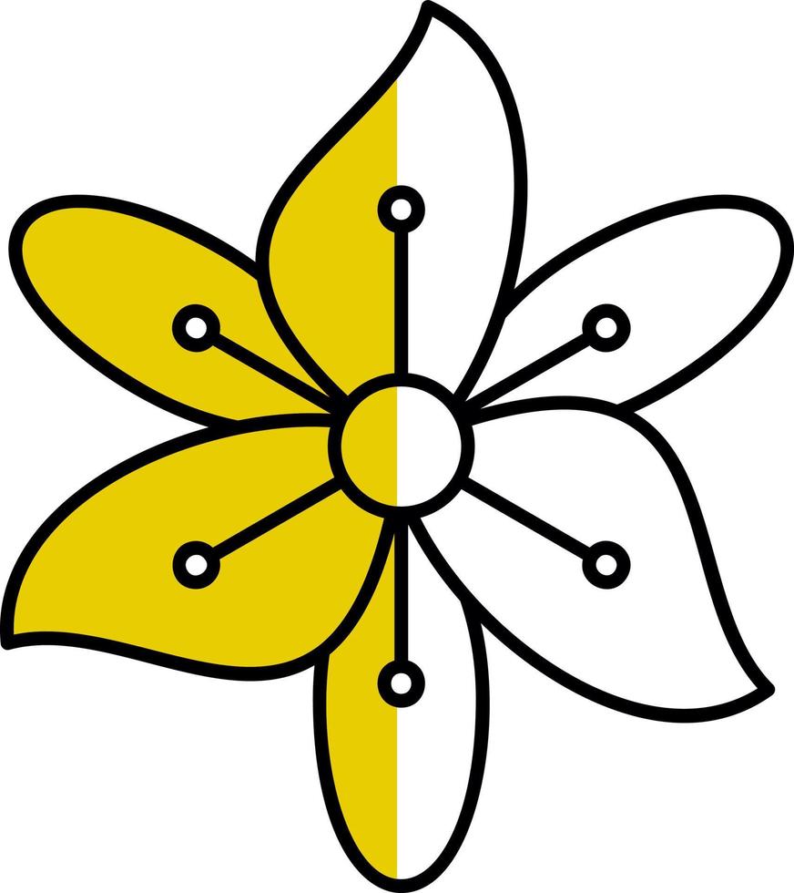 Freesia Vector Icon Design