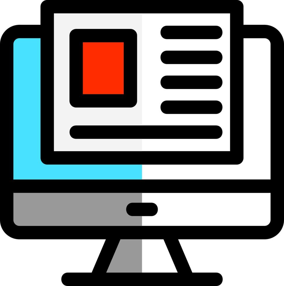 Landing Page Vector Icon Design