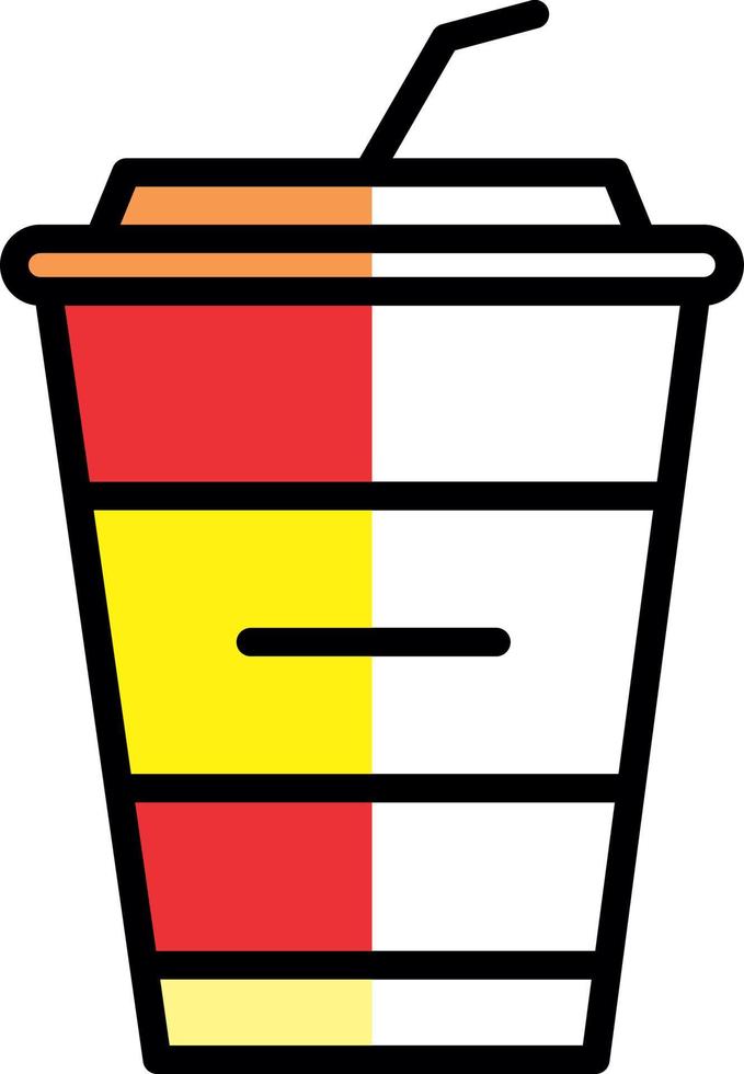 Milkshake Vector Icon Design