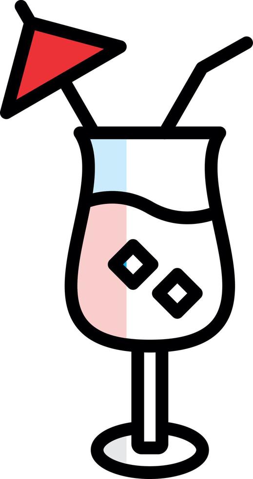Pina Colada Vector Icon Design