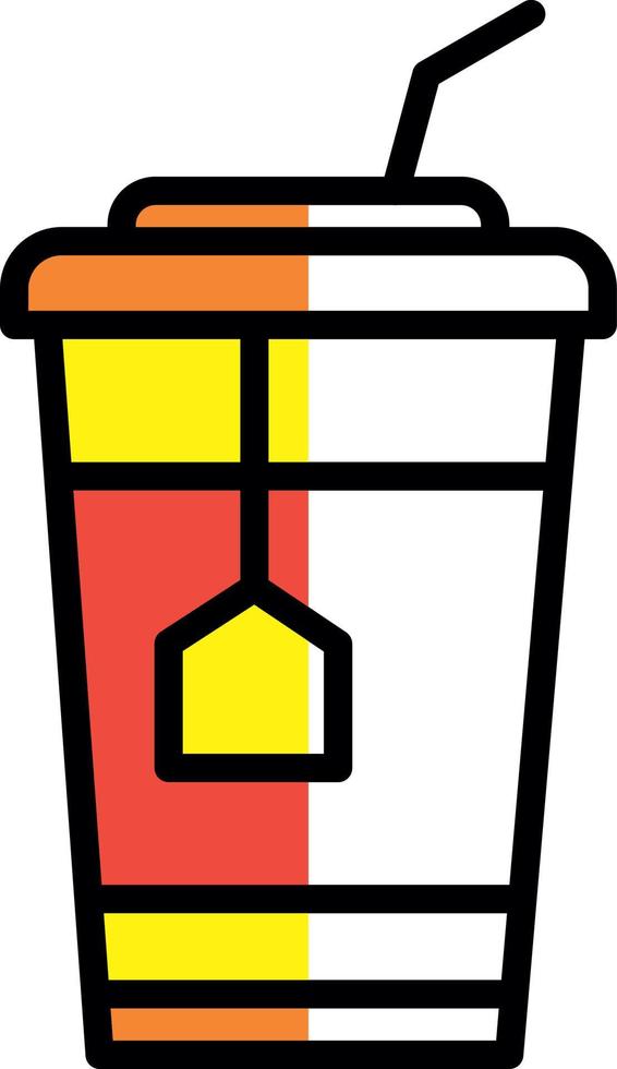 Ice Tea Vector Icon Design