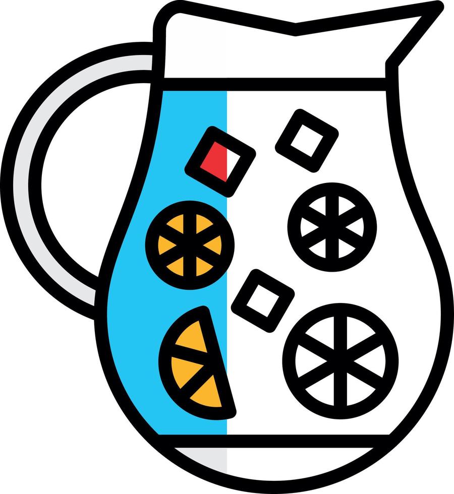 Lemonade Jug Vector Icon Design