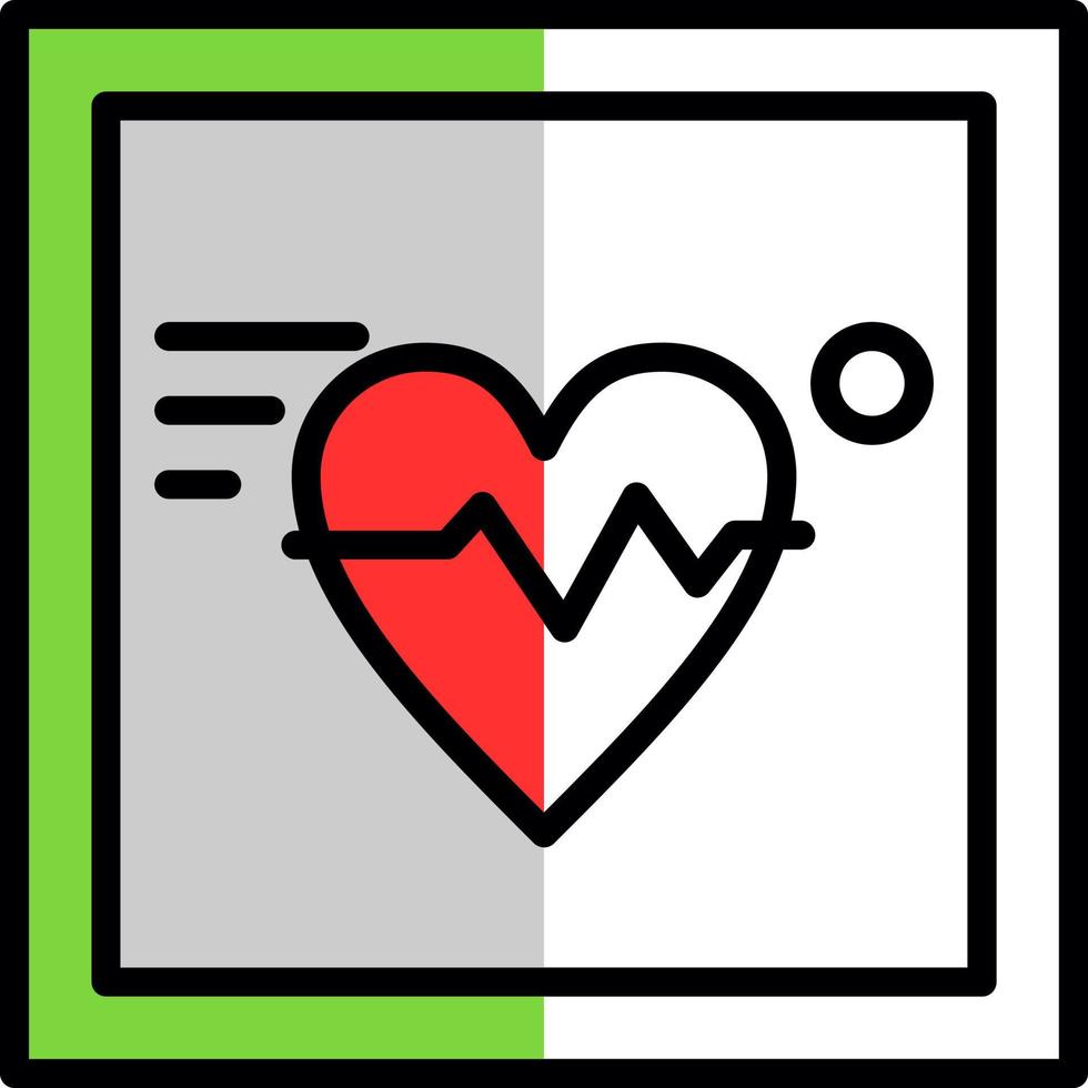 Electrocardiogram Vector Icon Design