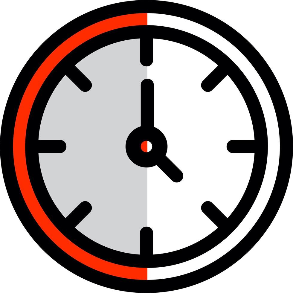 Wall Clock Vector Icon Design