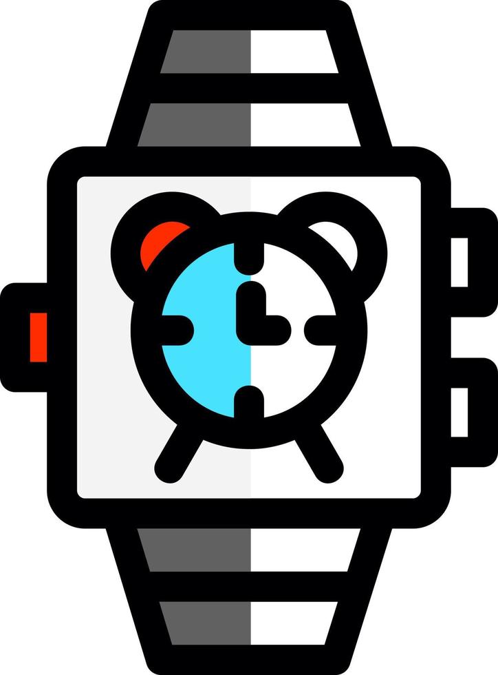 Smartwatch Alarm Vector Icon Design