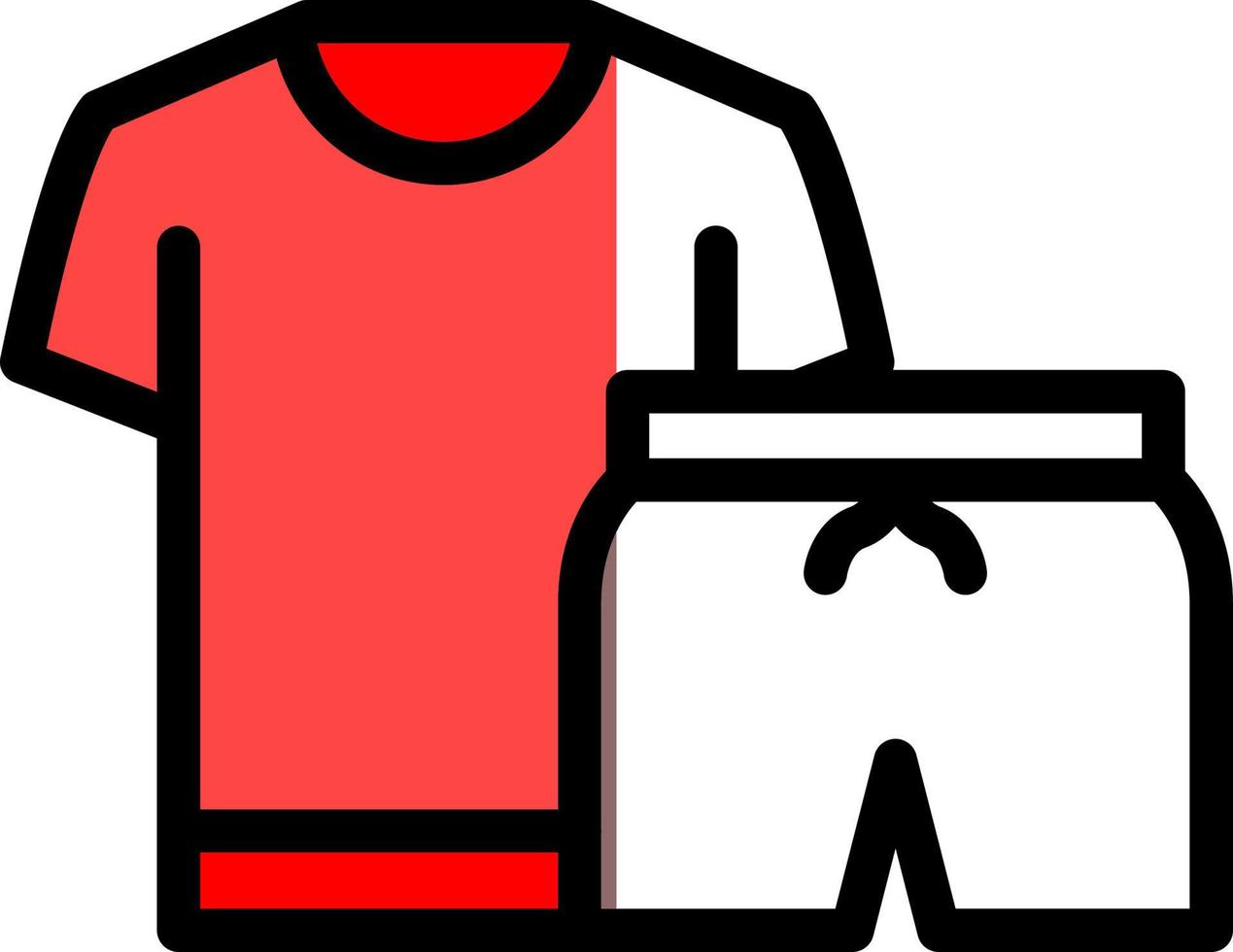 diseño de icono de vector de ropa de ejercicio