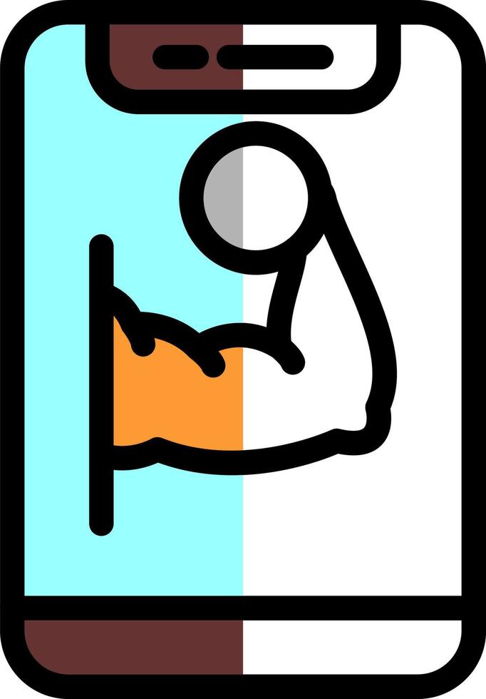 Online Gym Vector Icon Design