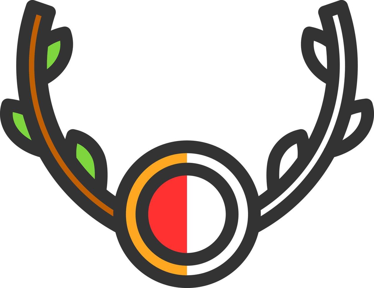 Wreath Vector Icon Design