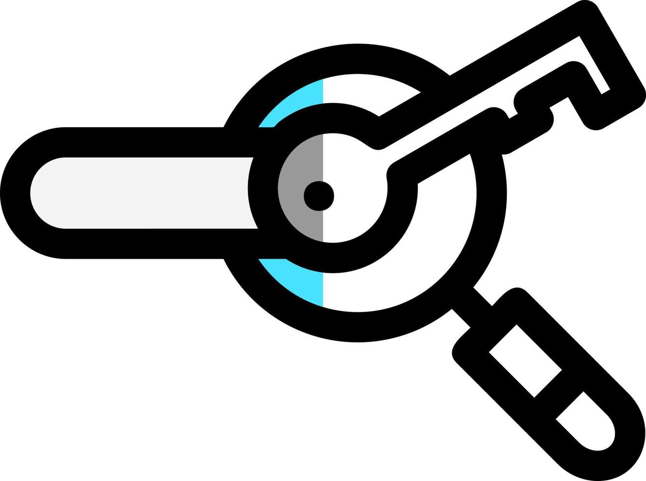 Keywords Search Vector Icon Design