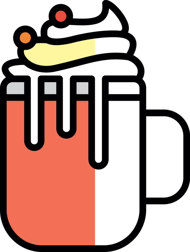 Hot Chocolate Vector Icon Design