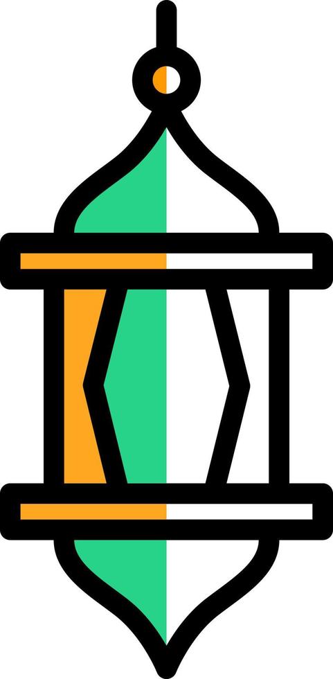 Arabian Lantern Vector Icon Design