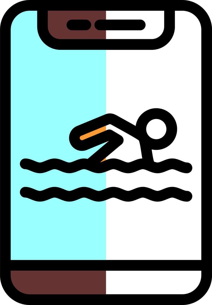 Swimming Vector Icon Design