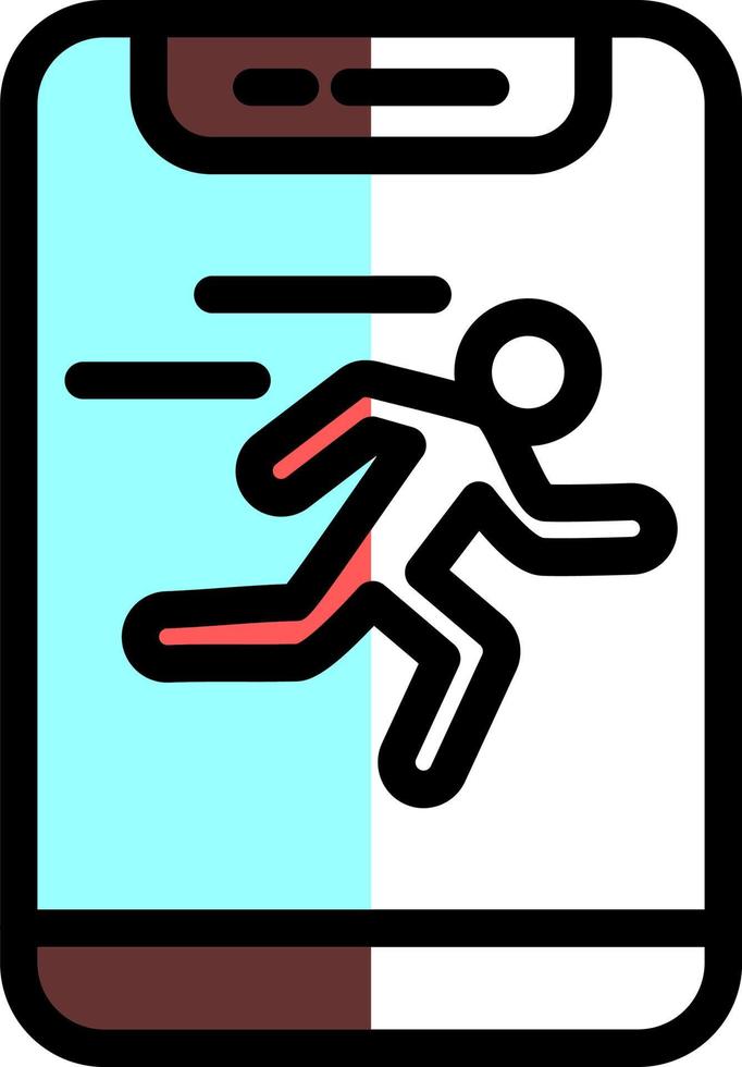 Running Vector Icon Design