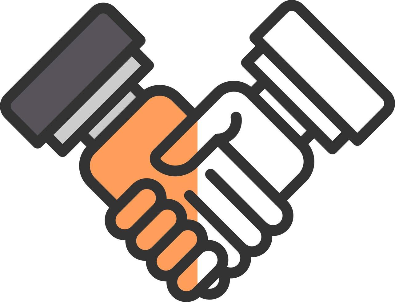 Handshake Vector Icon Design